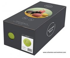 Sitzball MESH von Sitting Ball, eine rückenschonende Sitzgelegenheit für das Büro und für Zuhause, ergonomisches Wohnaccessoire in modernem Design, Bürostuhl und Gymnastikball zugleich, durch verschiedene Stoffüberzüge perfekt