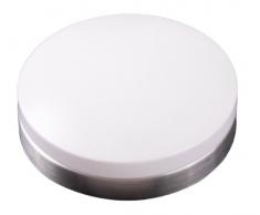 FKL Deckenlampe Deckenleuchte Deckenbeleuchtung Lampe Leuchte Flurlampe für Innen Indoor Wohnzimmer Schlafzimmer Metall Weiß Lichteffekt Tageslicht 9W 3000K LED XDR09 (Lichtfarbe: warm-weiß)