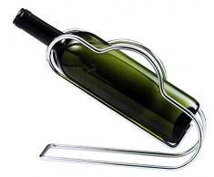 Dekantierständer/Weinflaschenhalter, verchromt, mit Trageschlaufen, schwere Qualität/Länge: 25 cm | ERK