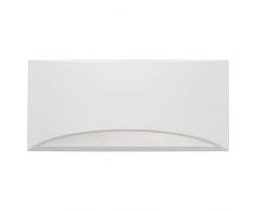 famlights Gips-Wandleuchte Matthias,weiß | Wandlampe edel Wanbeleuchtung modern Wohnzimmer-Leuchte Treppenhaus Flur-Lampe Eingangsbereich Esszimmer-Leuchte schlicht Design Schlafzimmer-Lampe Wandlicht