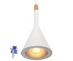 Designer Pendelleuchte Weiß E27 Hängeleuchte Esstischleuchte Cornucopia 7806W + Giveaway