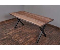 Exim Welt Massivholztisch Esche Tisch Esstisch Holztisch Baumtisch Baumkante