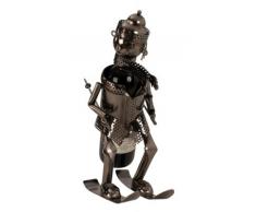 Flaschenhalter Wein Skifahrer Metall Flaschenständer Weinhalter Metallständer