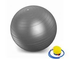 YANGHUI,Grau Ball Explosionssicherer Schlupf Fitness Ball, Balance Training Ball & Sitzball,Yogaball 50cm