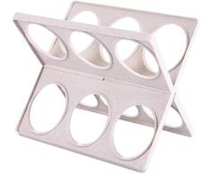 1yess Weizen, Stroh, Weinregal Freistehendes Compact Wein Weinflasche Regal Aufsatz- Anzeige Wein-Halter (hält 6 Flaschen)