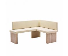 Pharao24 Kücheneckbank in Beige Sonoma Eiche