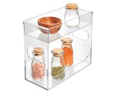 iDesign 68530EU Schrank-Boxen Gewürzregal, 25,75 cm x 11,75 cm x 21,75 cm, durchsichtig
