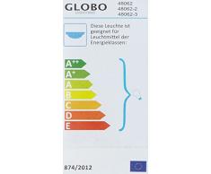 Deckenleuchte Raumleuchte Chrom-Glas Globo Dia 48062 Weiß