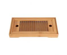 Fdit Geschmackvolle Bambus japanischen/chinesischen Gongfu Tee Tisch, Serviertablett Box Reservoir Drainage Typ für Teehaus Home Office