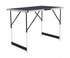 tectake 3-tlg. Klappbarer Alu Tapeziertisch Arbeitstisch Campingtisch Partytisch höhenverstellbar 300x60 cm