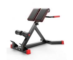 Falt-gewichtstabelle Dumbbell Bank Roman Stuhl Roman Hocker Professionelle Ziege Körper Fitnessgeräte Hause Fitness-Training Stuhl Hantelbank (Color : Black, Size : 122 * 73 * 108cm)