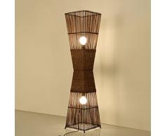 Irgendeine Heimatlampe Chinesische Rattan Tisch Stehleuchte, 138CM hohe Lampe, geeignet für Wohnzimmer, Schlafzimmer, Gang, Hotel, (Farbe : A)