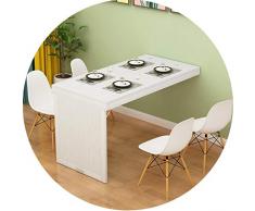 Tische Kaffeetische Wandklapptisch Teleskop Unsichtbare Wand Invisible for Wohnzimmer Esstisch Home Küchentisch (Color : White1, Size : 90 * 50 * 75cm)