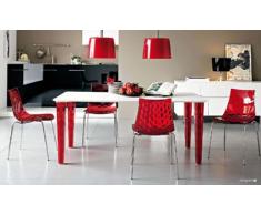 Calligaris Stuhl 2-Ice, Satiniert – Grau fumè Transparent