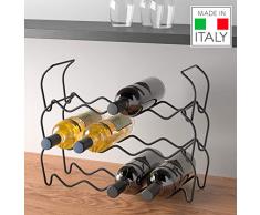 Wine-Bar Lava Flaschenregal 3-er Set 44x15x13x34cm Touchtherm