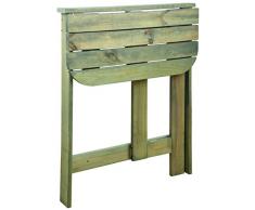 Esschert Design Wandklapptisch, aus dem Material Kiefernholz, 58,0 x 34,3 x 74,0 cm