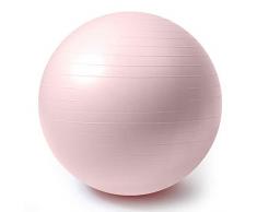 Idebris Gymnastikball for Yoga Gleichgewicht Fitness Stabilität, Professional Grade extra dick Yoga Ball Chair mit Quick-Pumpe, Anti-Burst Heavy Duty Stabilitäts-Ball (Color : Pink)