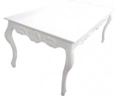 Casa Padrino Barock Esstisch Weiss Shabby Chic Style L205 x B104 x H82 cm