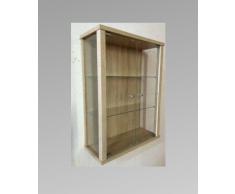 Hängevitrine Sammlervitrine Vitrine Hängeschrank Sonoma Eiche Glasvitrine