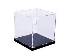 Backbayia Acryl Staubdichte Vitrine Ausstellung Box Aufbewahrungsbox für Actionfiguren Puppen - 20x20x25cm