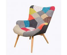 Lehnstühle YCDJCS Stuhl Nordic Single Sofa, Stuhl, Schlafzimmer Balkon Faule Kleines Sofa Recliner Make-up Artikel Stuhl Haushalt Geschenke (Color : F, Size : 93 * 88 * 72cm)