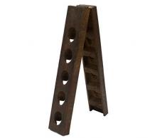 Piratenladen Weinregal für 10 Flaschen - Einspaltiges Rüttelpult aus der Champagne