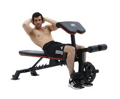 Falt-gewichtstabelle Folding Hantelbank Sit-ups Bauch Bank Bankdrücken Hantel Bank Kombination Hause Multifunktions Bauch Bord Hantelbank (Color : Black, Size : 186 * 60 * 105cm)