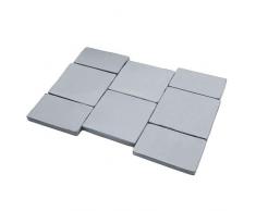 Gardenista Garten-Polyrattan - Kissen Ersatzsitzbezug | Für Terrassenmöbel Stuhl | Wasserbeständig & langlebig | 8 Stück | Nur Bezug (Grau)