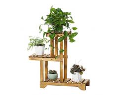 3 Tier Garten Pflanzen Stehen, Blume Racks Holz Stehend Anlage Regal Display, für Töpfe Halter Indoor Outdoor Wohnzimmer Dekoration