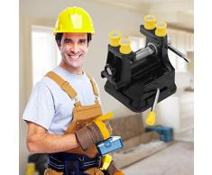 Panamami Starke Saugnapf-Sockel für Tischbank, Schraubstock, Mini-Heimwerker, Metall, platzsparend, Pressklemme, Schnitzvorrichtung, Schwarz und Gelb