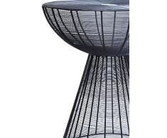 MAADES Retro Design Shabby Chic Tisch Bistrotisch Balkontisch Küchentisch Möbel - Garrocha (Tisch, Schwarz)