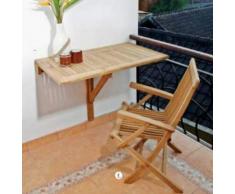 Wandklapptisch Sondrio eckig Teak Massivholz Abmessungen 80 x 50 cm + 40,- €