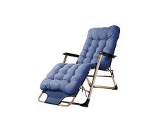 Qdesign Sonnenhaushaltsprodukte Reclining Gartenstuhl im Freien Faltbare Sonnenliege Lehnstühle s mit Kissen - Patio, Camping, Strand, Deck, Outdoor - Navy