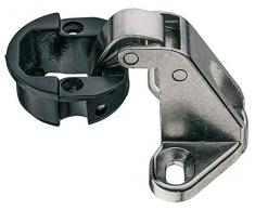 Gedotec Glastür-Scharnier mit Schließautomatik Topfscharnier für Vitrine - H1430 | Möbel-Scharnier für innenliegende Glastüren | Glas-Türband für Glas-Dicke 5-6 mm | 4 Stück - Türband 95° Schranktür