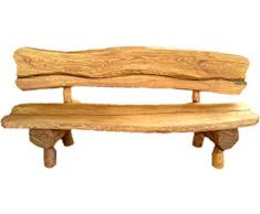 Gartenbank aus Massivholz | Parkbank aus Akazien- und Tannenholz (Eiche)