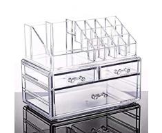 Transparente Mehrschichtige Aufbewahrungsbox, Kreative Schmuck-Aufbewahrungsbox-Kosmetik-Tischvitrine