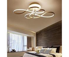 Designer Deckenleuchte LED Dimmbar 3000K-6500K mit Fernbedienung Lichtfarbe/Helligkeit Einstellbar Acryl-Schirm Wohnzimmerlampe Esszimmerlampe Schlafzimmerlampe Modernes LED Deckenlampe Flur Leuchten