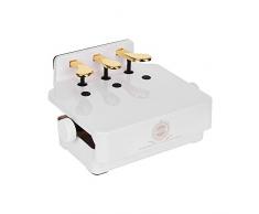 ammoon Klavier Pedal Extender Bank zum Kinder Einstellbar Höhe mit 3 Pedale Kinder Klavier Lehren Hilfe Zubehörteil Weiß
