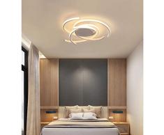 Modern LED Schlafzimmer-lampe Jugendzimmer Deckenleuchte Chic Creative Design Deckenlampe Dimmbar Fernbedienung Wohnzimmer Pendelleuchte Esszimmer Büro Hausleuchten Stufenloses Einstellbar (Weiss)