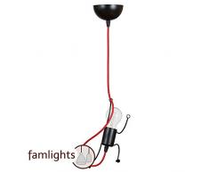 famlights Pendelleuchte Tatjana aus Metall, Schwarz | Hängeleuchte edel Deckenlampe modern Deckenleuchte Design Esszimmer-Lampe Deko Pendellampe Flur Hängelampe Deckenbeleuchtung Wohnzimmer-Lampe E27