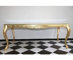 Casa Padrino Barock Esstisch Gold 240 cm x 100 cm - Esszimmer Tisch - Made in Italy - Luxury Collection