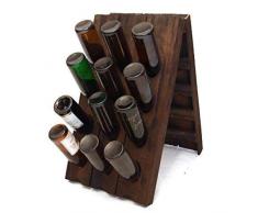 Piratenladen 24er Rüttelpult, Rüttelbrett-Gestell, Champagner, Weinregal