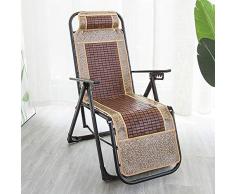 zhangfengjiao Sommer Klappstrandstuhl, Tragbarer Bambus Mittagspause Stuhl, Bett, Mit Kissen Und Armlehne, Geeignet Für Strand, Balkon, Camping
