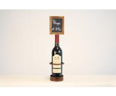 Securit Flaschenständer mit Kreidetafel, Schwarz