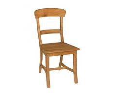 casamia Esszimmer Stühle Set Tanja 6 Stück mit Holzsitzfläche Teakholz gebürstet unbehandelt Kissen ohne Sitzkissen