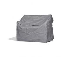 Premium Schutzhülle für Gartenbank/Landhausbank aus Polyester Oxford 600D - lichtgrau - von mehr Garten - für 2-Sitzer