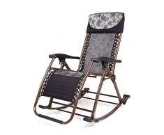 Eeayygch Schaukelstuhl, Schaukelstuhl, Schaukelstuhl, Sessel, Klappstuhl, Maulwurf, Stuhl Siesta Leisure, Antikstuhl, Farbe: C - -