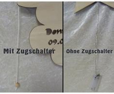 Schlummerlicht24 Led Design Eule Nachtlicht Lampe Baby-Geschenke zur Geburt Taufe mit individuell-em Name-n Geburts-Geschenk personalisiert-e Kommunion Taufgeschenk-e Kind-er Zimmer Beleuchtung Babys