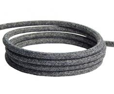 Betonlampedark edition (hängend), TextilkabelBaumwolle (19 Farben wählbar), 7,5 x 16 cm, incl. LED (Dimmbar), Esszimmerlampe Buchenbusch urban design