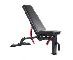 Falt-gewichtstabelle Hantelbank kommerzielle Bank Hocker Vogel Stuhl Rückenbrett persönliches Training Trainingsbank Fitness Bank Fitness Stuhl Hantelbank (Color : Red, Size : 136.5 * 62.5 * 45cm)